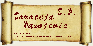 Doroteja Mašojević vizit kartica